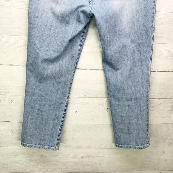 Chicos Womens Jeans Cropped Stretch Denim Embroidered Size 1.5 | M | 10 - Picture 10 of 15